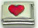 Red heart - 9mm Italian Charm